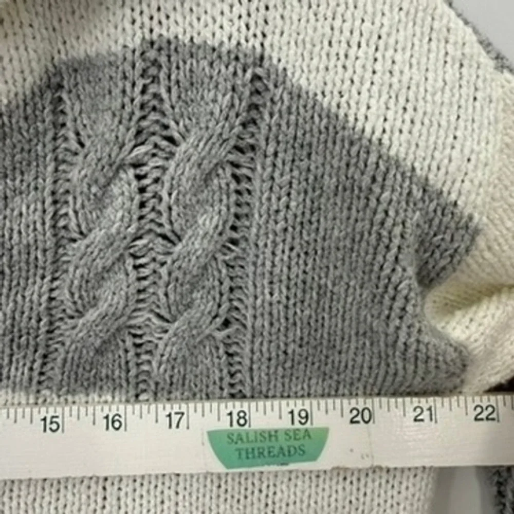 Tribal Sweater Women S Stripe Cable Knit Coastal Grandma Nautical Resort Cottage
